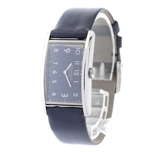 TIFFANY & Co. East West Mini 34677344 Navy Dial Quartz Ladies Watch_897326 - Picture 1 of 6